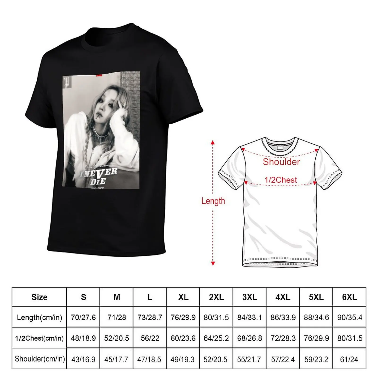 (G)I-DLE YUQI [I NEVER DIE] SPOiLED Ver. T-Shirt plus size tops cute clothes mens vintage t shirts