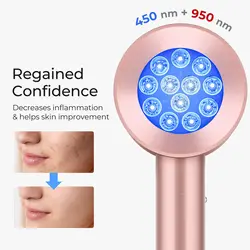 Skin Care Red Light Therapy Anti Aging Infrared Lamp Facial Beauty Device Anti Acne Wrinkle Remover Device Dark Circles Spots