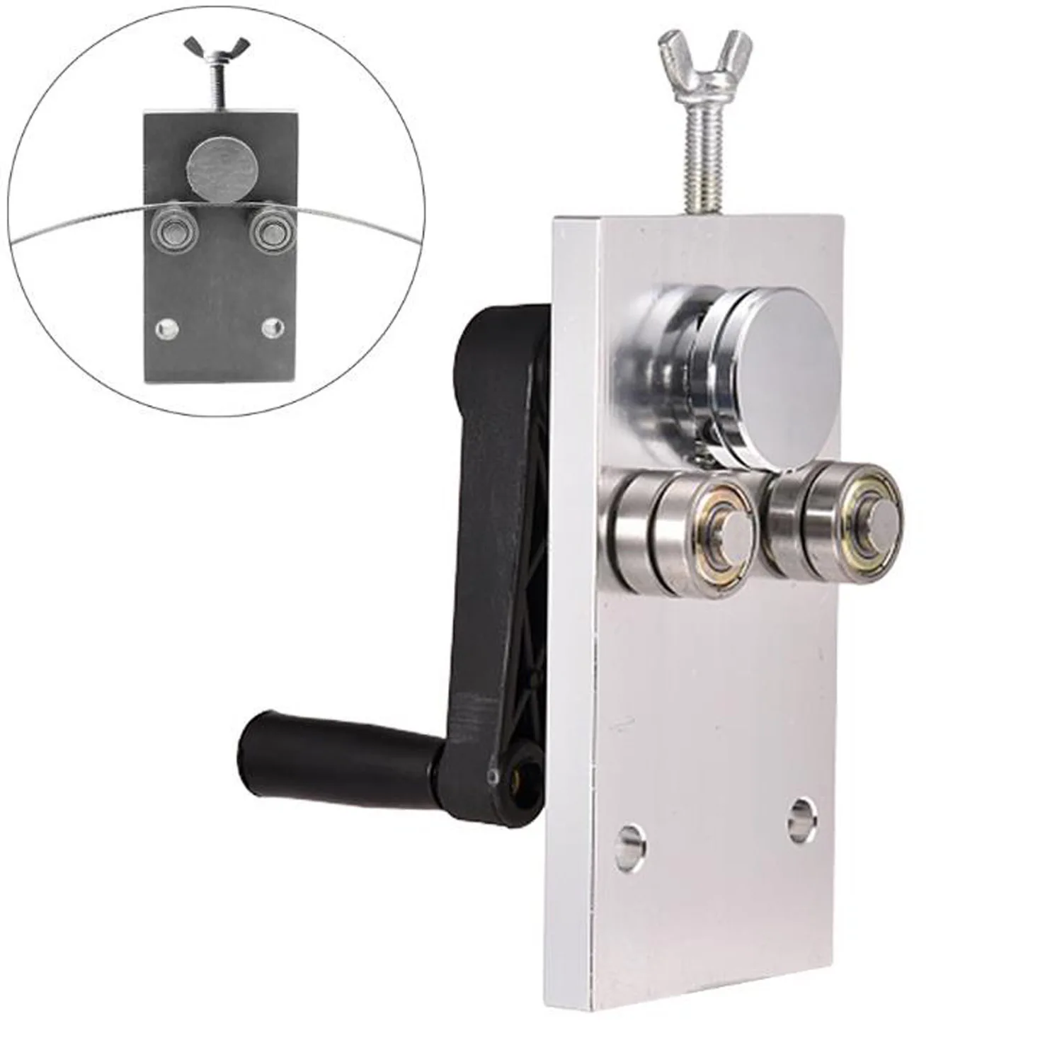 Guitar Fret Wire Bending Tool Zinc Alloy Guitar Fret Bender with Handle Luthier Tool for Bending Straightening Fret Wire