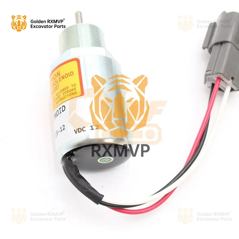 For 3725 12 Stop Solenoid 30a87 20402 For Mitsubishi L3e S3l S4l Volvo Terex Schaeff Pel Job Excavator