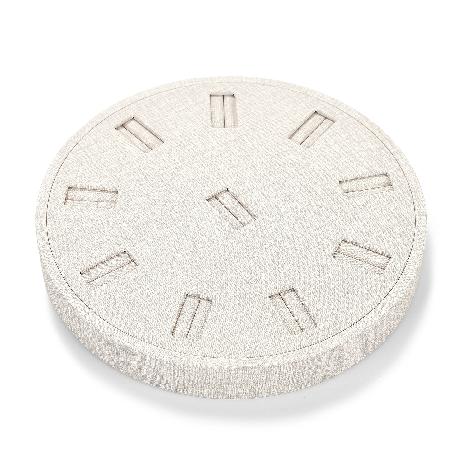 Oirlv Elegant Round Ring Display Tray: Luxurious for Stylishly Organizing & Showcasing Diverse Rings with Gemstones & Diamonds