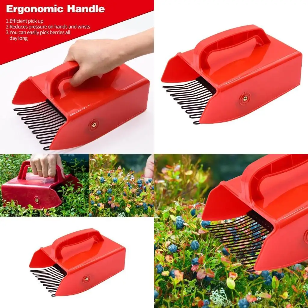 

User Friendly Pickers With Ergonomic Grip Sturdy Metallic Comb Perfect For Collecting Blueberries Elderberries