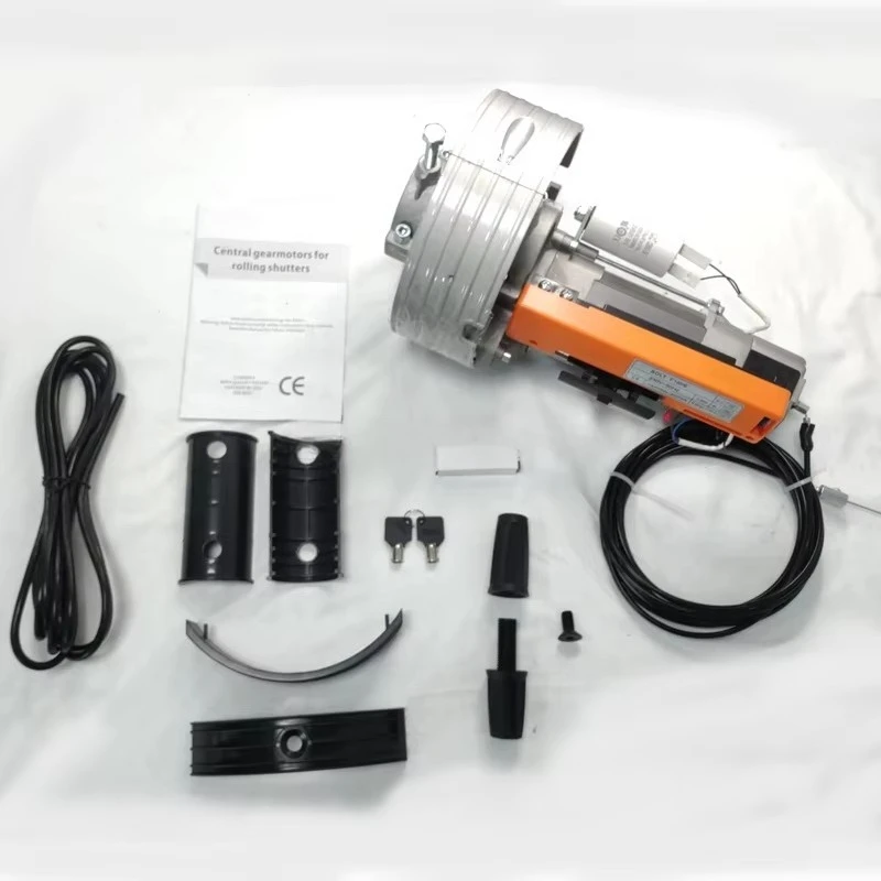 มอเตอร์ประตูม้วนอัตโนมัติ Tiger T(76/240มม.) จากโรงงานโดยตรง สำหรับประตูโรงรถ  ระบบเปิดประตูม้วนกลาง  แรงบิด 210นิวตันเมตร/230นิวตันเมตร พร้อมเบรก