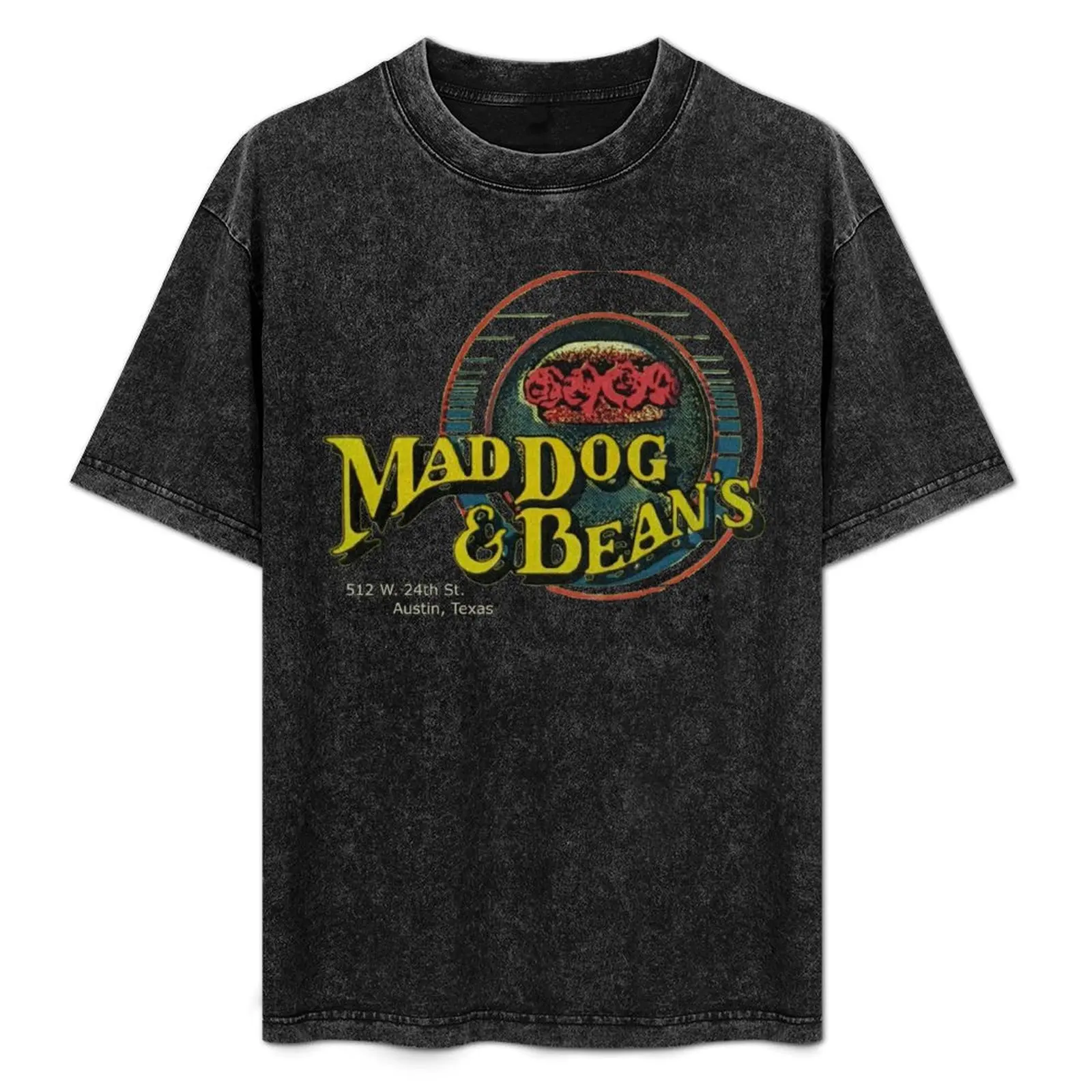 

Mad Dog & Beans - vintage Austin, Texas T-Shirt Fashion Letter Print T-Shirt