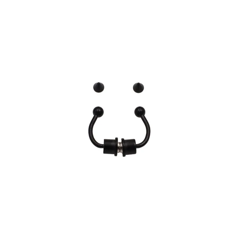 Hot-selling Magnet Nose Ring Non-perforated Magnetic Magnetic Nose Stud Nose Clip Nose Ring Stainless Steel Nose Ring view 4