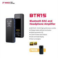 FiiO BTR15 Bluetooth 5.1 Receiver USB DAC AMP Hi-Res Headphone Amplifier 2* ES9219MQ DSD256 LDAC/aptX 3.5/4.4mm Output