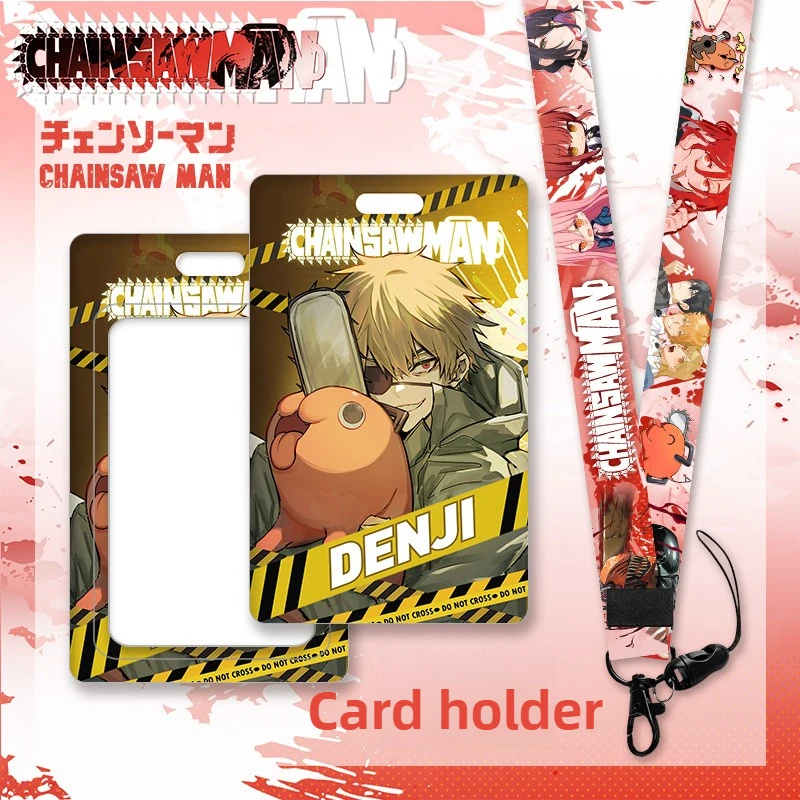 بالمنشار رجل حاملي بطاقات طالب الحرم الجامعي بطاقات الباب شارة حامل اسهم أنيمي المفاتيح سيدة العمل غطاء أوراق الاعتماد حزام الرقبة #3