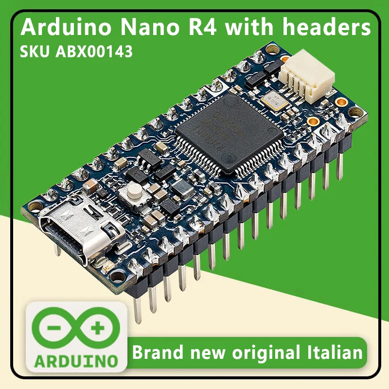 اردوينو نانو R4 مع رؤوس ABX00143 Renesas RA4M1 منتج إيطالي أصلي جديد تمامًا