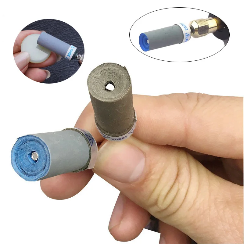 10 Pieces Cylinder Sandpaper Rod with 2.35 Mandrel Electric Grinding Head Polishing Wheel 180 to 7000 Grit Jewelry Tools