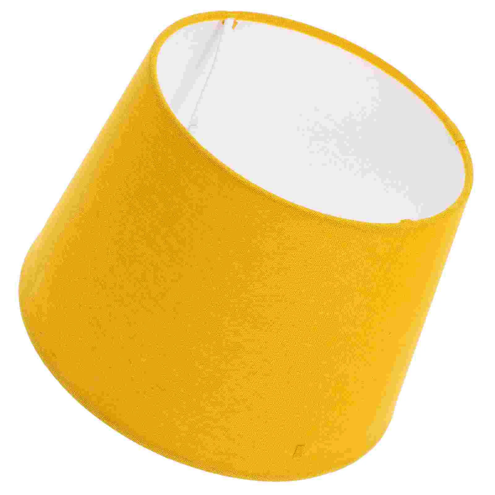 

Lamp Shade Pendant Dual Purpose Small Lampshade Light Covers Desk Lampshades Yellow for Floor Office