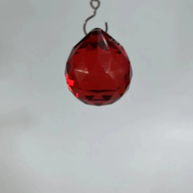 4 pçs 20mm colorido bolas de cristal prisma sun catcher pingente para pendurar e decorar grânulo prisma sem corrente