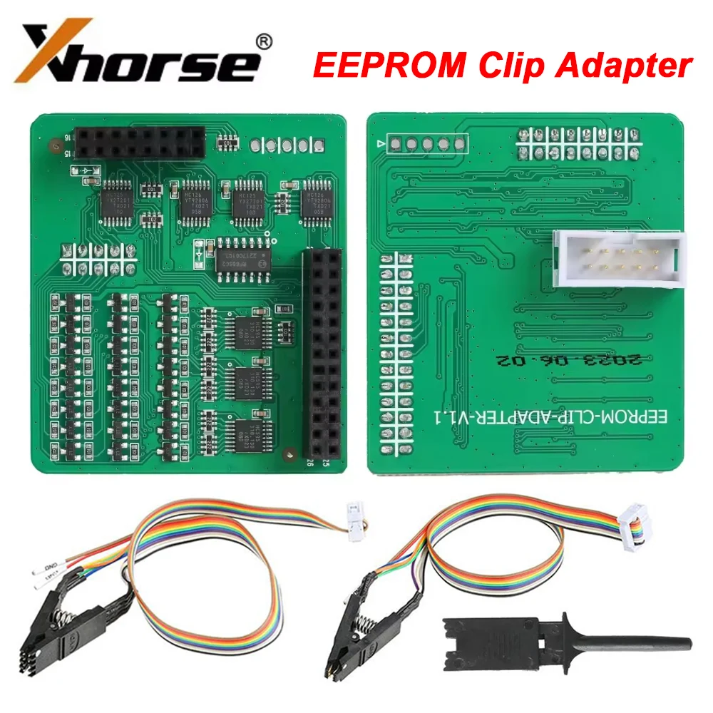 Xhorse EEPROM Clip Adapter For VVDI PROG Programmer Carrier Plate Read Write EEPROM Transponder Pocked By SOP8/DIP8 No Soldering