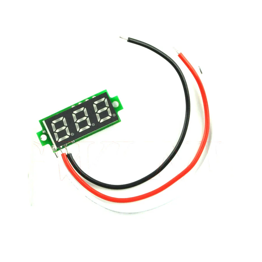 Imagem -02 - Painel Medidor de Tensão de Alta Precisão Led Voltímetro Digital Monitor de Bateria 3bit 028 dc 500v 300v 200v 100v 30v 5v 12v