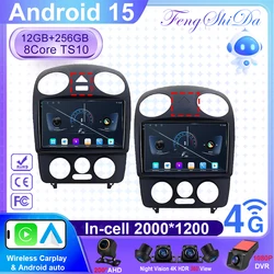 Stereo Android 15 For Volkswagen Beetle 2000-2012 Multimedia Car Player GPS Auto Radio Navigation DVD Head Unit Screen NO 2DIN