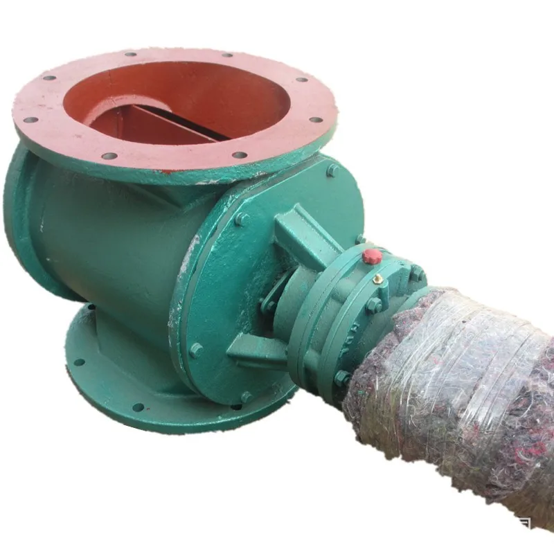 Stainless steel star unloader dust collector lower ash port rotary ash unloading valve round port anti-jam separation impeller