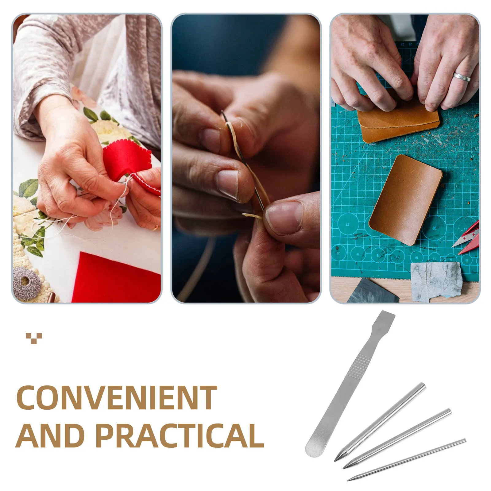 เข็มเครื่องมือการปักเข็มเครื่องมือเข็มเข็มโลหะ DIY สร้อยข้อมือทําอุปกรณ์สําหรับชุดซ่อมถุงมือ