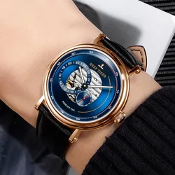 Reef Tiger/rt For Men Watch 42 Hours Power Reserve Self Automatic  24 Jewels Mechanical Wristwatch Sapphire Crytal Reloj Hombre