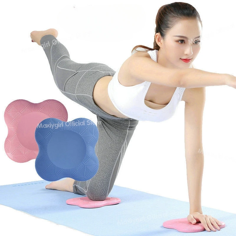 2pcs/set Thicken Yoga Knee Pad Cushion Wrist Hips Hands for Leg Arm Elbows Balance Exercise Fitness Pilates Yoga Mat Plank