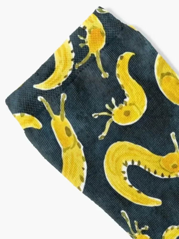 SLUG PARTY Banana Slug Print Socks Toe sports men cotton high quality Wholesale Novelties Socks Man Women's