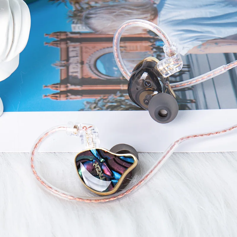 TKZK TK02 테슬라 듀얼 자기 회로 DD 유선 헤드폰 HiFi 인이어 모니터 이어폰(금도금 2핀 IEMS 케이블 헤드셋 포함) 썸네일 4