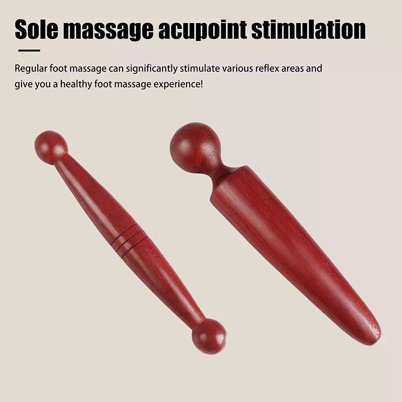 

Massager For Body Wooden Massage Stick Set Acupuncture Massage SPA Therapy Tool Point Acupoint Stick Treatment Guasha Relax