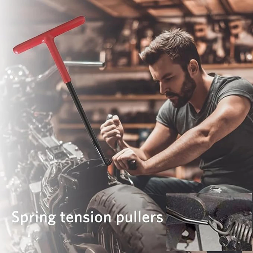 

Motorcycle Exhaust Puller: Spring Hook Tool for Professional Pipe Removal & Repair