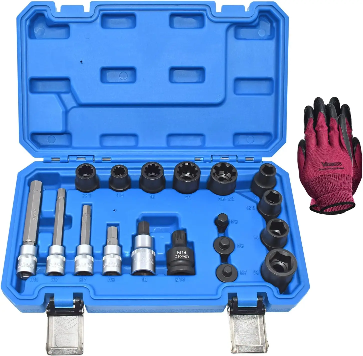 

Комплект головок тормозного суппорта, 18 шт., H7 H8 H9 Hex M14, для Audi VW Ford Porsche BMW Benz Mazda