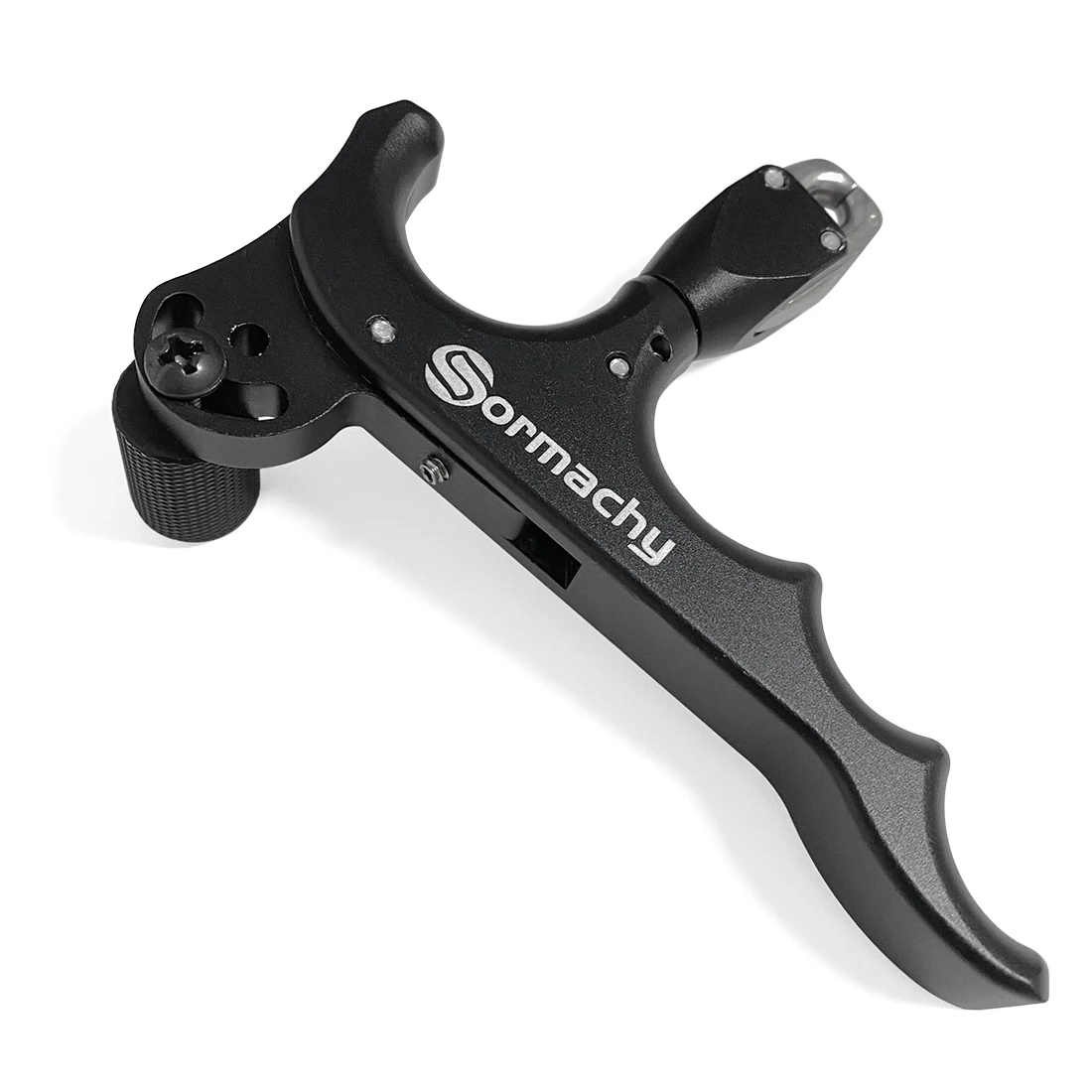 Sormachy Premium Aluminum Alloy Archery Release Aids Automatic Thumb Gripper Caliper  4 Finger Trigger Grip For Compound Bow - view 5