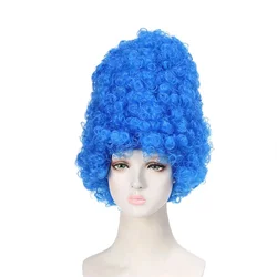 Marge Simpson Cosplay Wig Anime Women Blue Synthetic Wig Halloween Cosplay Heightened Wig Props Party Supplies Accessories Gift