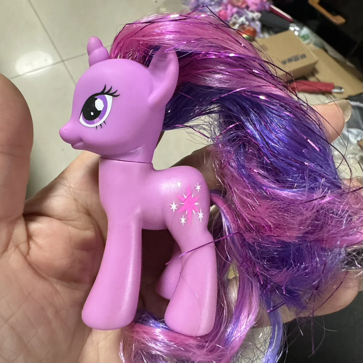 Original Hasbro My Little Pony Pinkie Pie Applejack Rarity Fluttershy Cheerilee Action Figures Doll Toys Kids Best Gifts