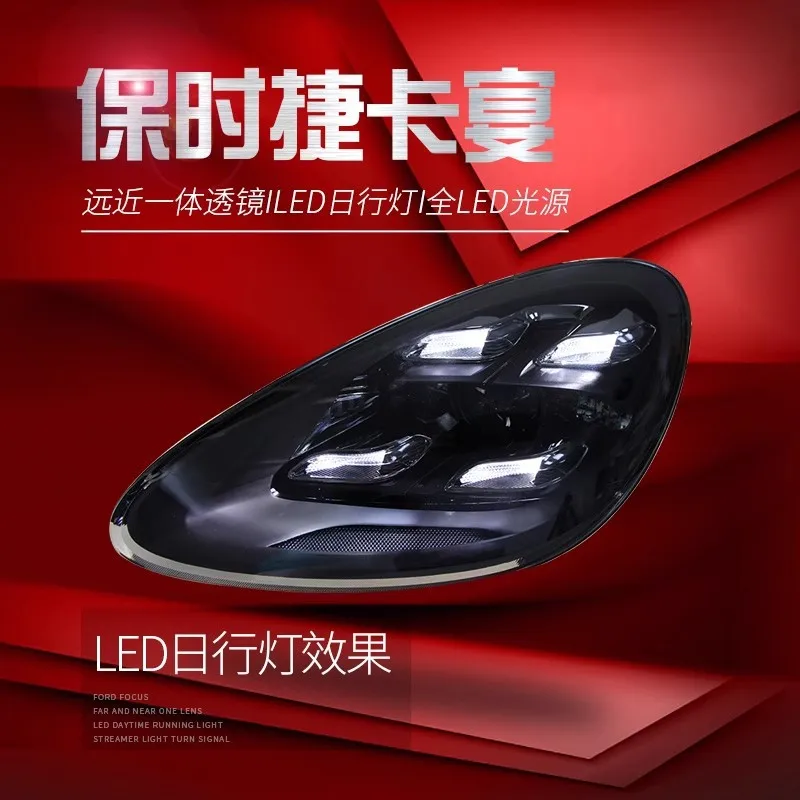 Geeignet für 11–18 Porsche Cayenne Scheinwerferbaugruppen. Ein Paar Cayenne modifizierte Matrix-LED-Tagfahrlichtbaugruppen