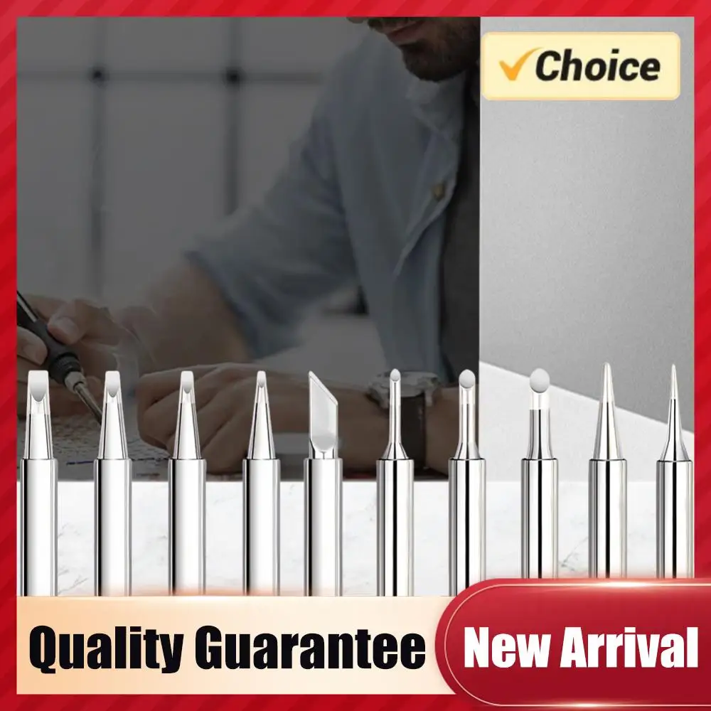 

11 Pcs Soldering Iron Tips W/ Welding Sleeve 900M Lead-Free Replaceable Soldering Tip Soldering Iron Head for Soldering Station