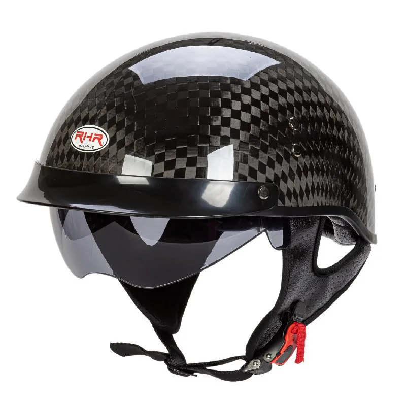 High strength carbon fiber classic retro Half Helmet 1/2 Helmet, for Harley motorcycle and cruise motorcycle protection helmets