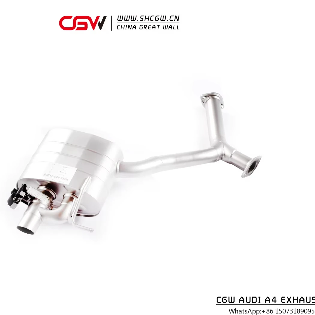 

China Manufacturer New Product Sound Front Pipe Catback Exhaust Valve Muffler for A4 B9 2.0T 2019+