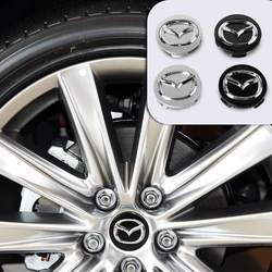 56mm Wheel Center Cap Logo Hubcap Emblem Badge Car Accessories For Mazda 6 3 CX5 2 CX7 Demio Atenella MX30 CX30 CX3 CX9 MX5 RX8