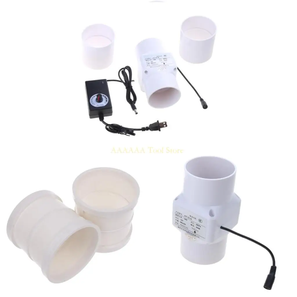 

A2BE 75mm Ventilation Exhaust Boosters Quiet Fan Filter Duct 6W/14W Intake