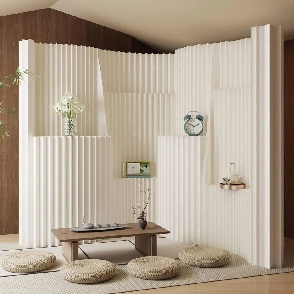 

Portable Folding Room Divider for Privacy and Space Separation in Dorms, Offices, and Stores