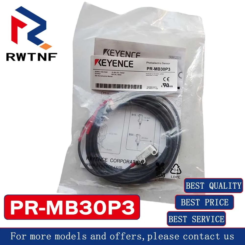 

Brand New Genuine PR-MB30P3 KEYENCE photoelectric switch sensor 100% original，warehouse stock