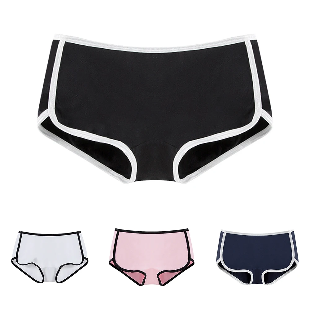 Breve ropa interior para mujer Boxer Briefs Hotel Stay uso diario estilo casual algodón diario elevación de cadera elasticidad media