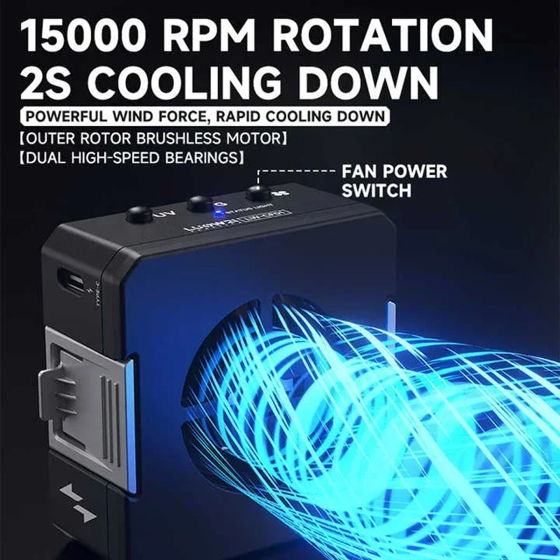 

Luowei LW-CF01 3-in-1 Microscope Cooler with Smoke Exhaust & UV Curing, LED Dust Lamp for Motherboard PCB Repair Tool