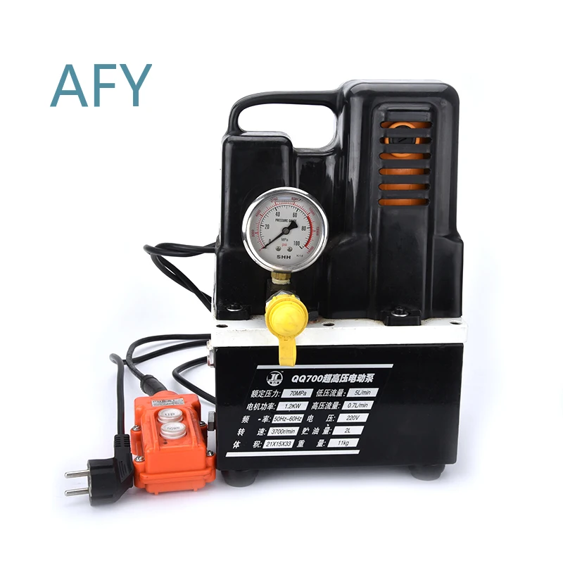 QQ-700 5 10 Ton Electric Hydraulic Pump for Hydraulic Jacks and Lifters 700 bar High Pressure Power Unit for Automotive