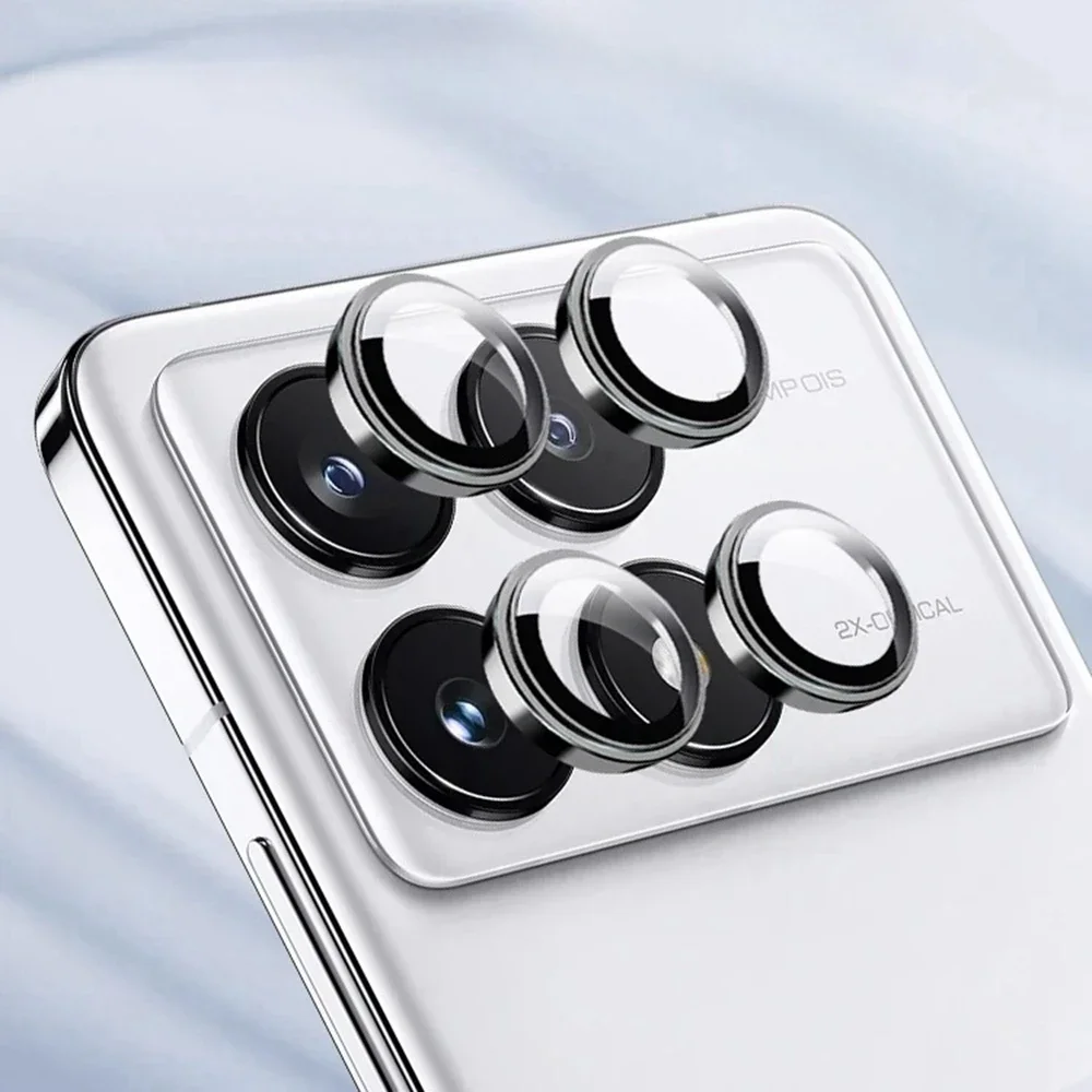 1pcs Metal Ring Lens Glass for Xiaomi Poco F6 Pro F6Pro Rear Aluminium Alloy Camera Protector Back Camera Cover