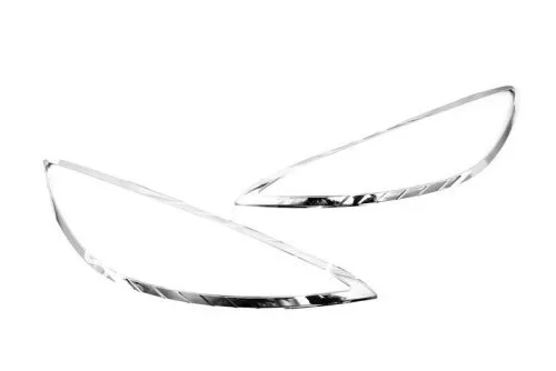 

Стайлинг автомобиля хромированная накладка на переднюю фару для Peugeot 408