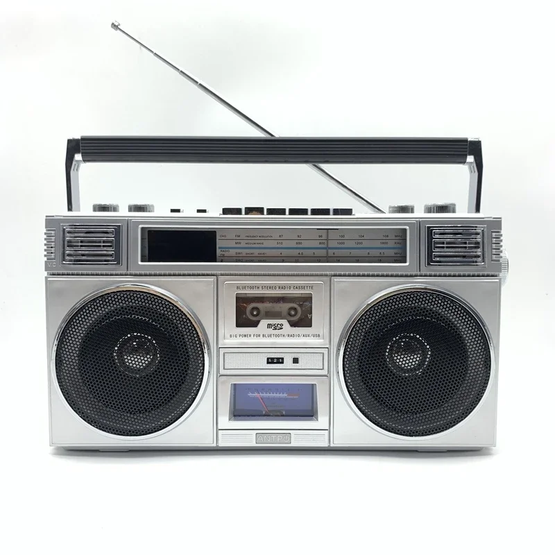 2024 New Arrival przenośny Vintage Radio FM/AM bezprzewodowy klasyczny retro głośnik Bluetooth do użytku wewnątrz i na zewnątrz