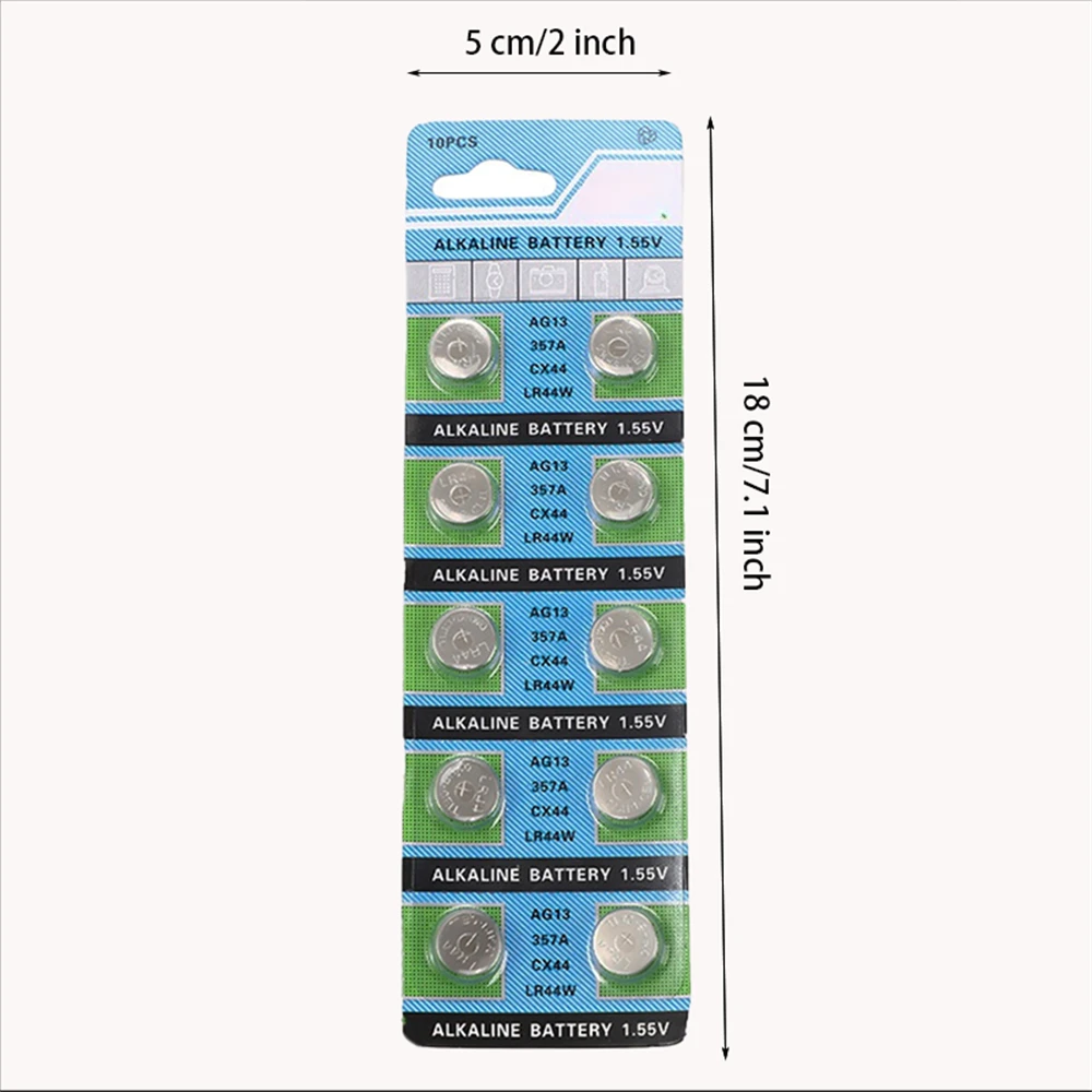 Button Batteries A76 LR1154 GP7 Cell Coin for Watch Toys Remote Battery 100PCS 1.55V AG13 LR44 L1154 RW82 SR1154 SP76 Pila SR44