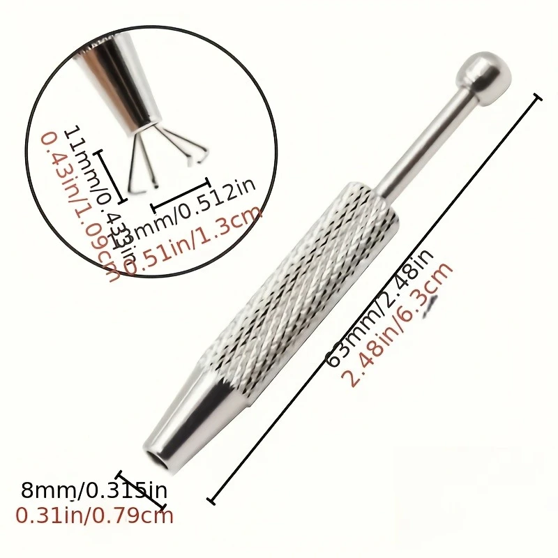 Claws Jewelry Beads Tweezer Pick-up Tool Diamond Gems Prong Holder Catcher Grabber Stainless Steel Body Piercing Tools