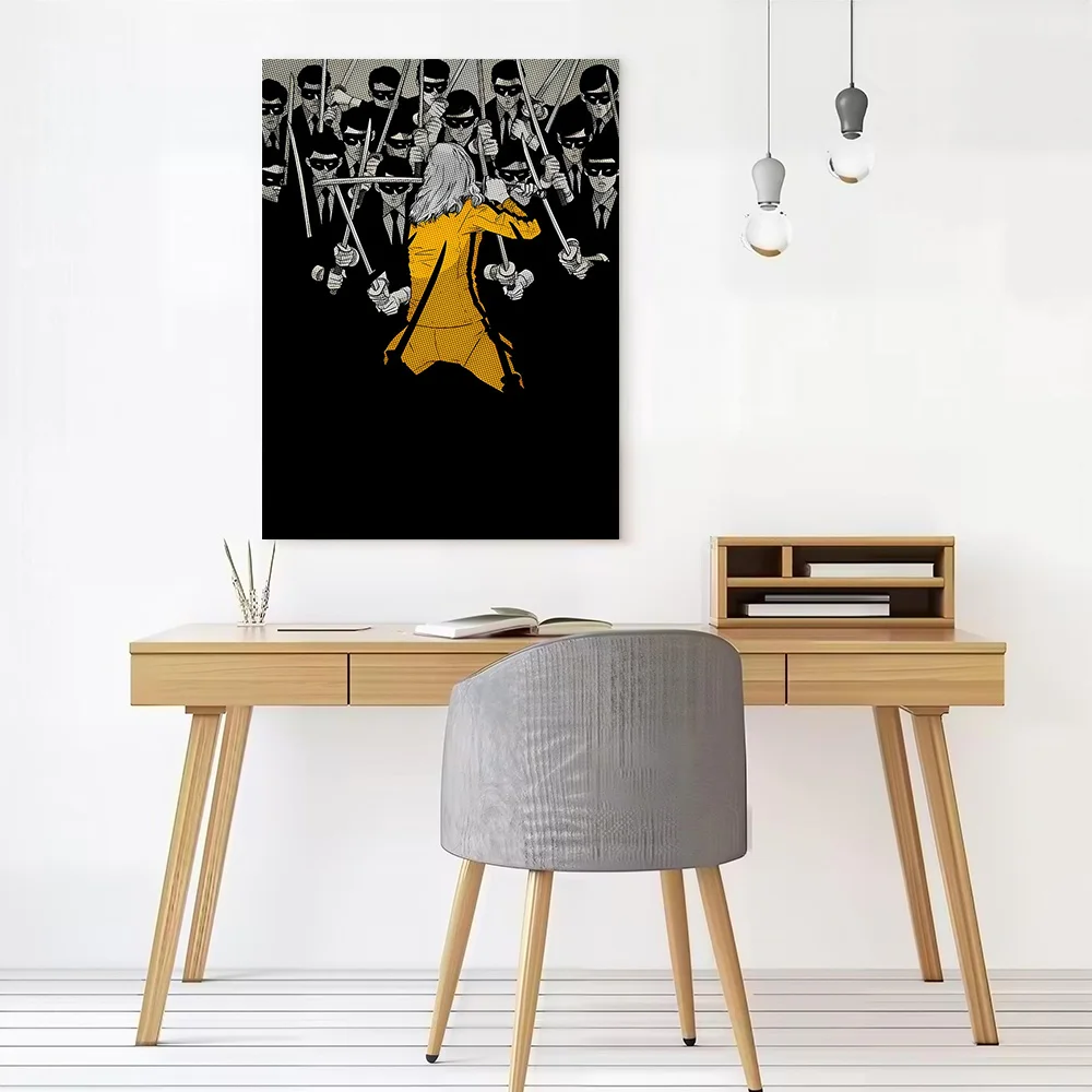 Kill Bill Movie Printed Canvas Wall Art Customizable Paintings Poster Perfect Gift for Room Ornaments Personalized Painting the