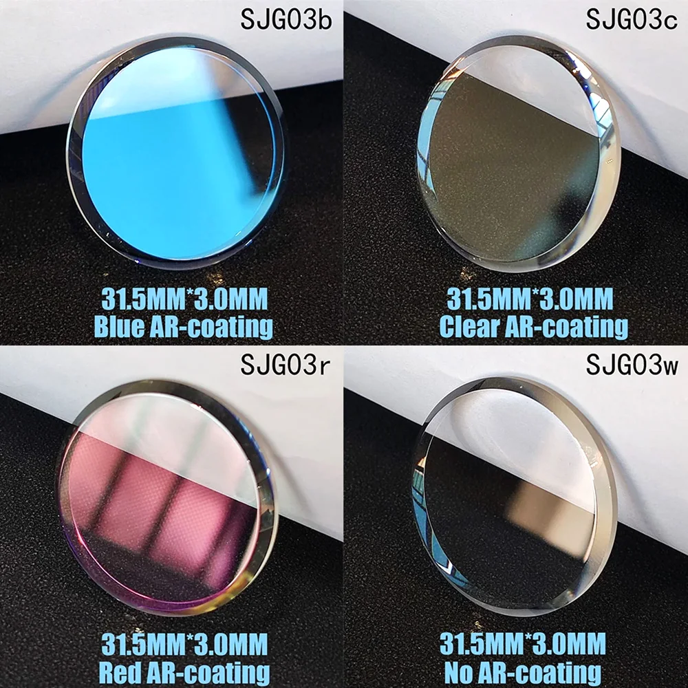 31.5mm*3.0mm Sapphire Glass Watch Plane Glass Chamfer For SKX007 SRPD51K1 SRPD53K1 SRPD63K1 SRPD65K1 SRPD77K1 Watch Mod Parts