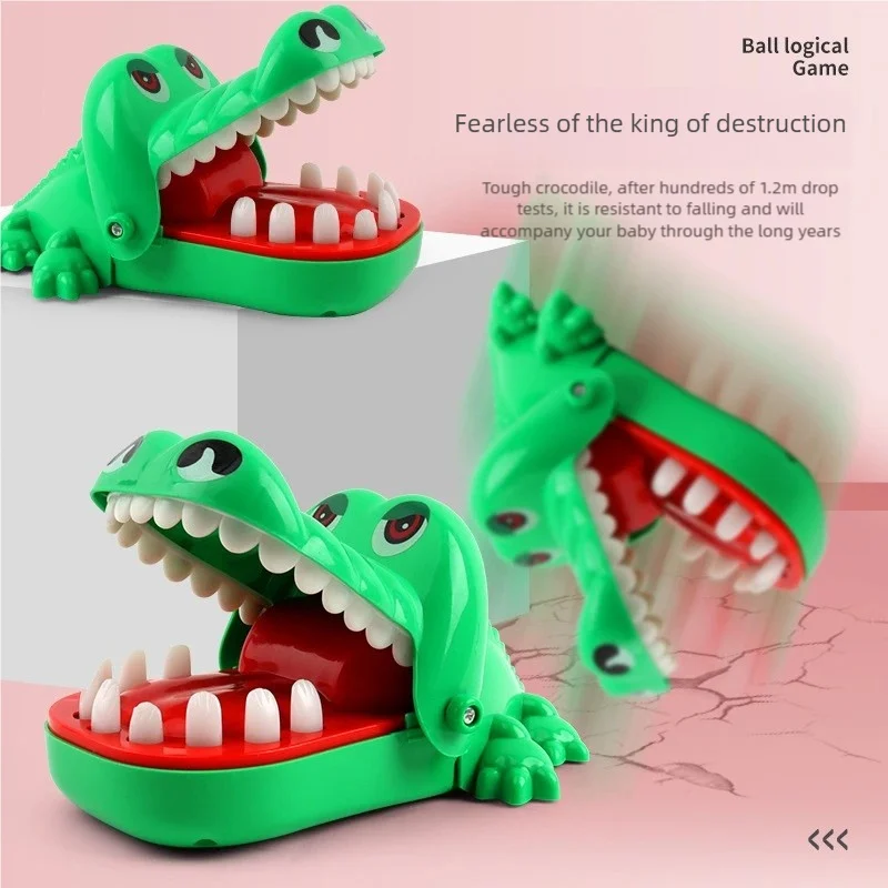 

Crocodile Teeth Toy, Children's Biting Crocodile, Reaction Training Novelty Children's Lucky Game, Prank Stress-Relief Toy