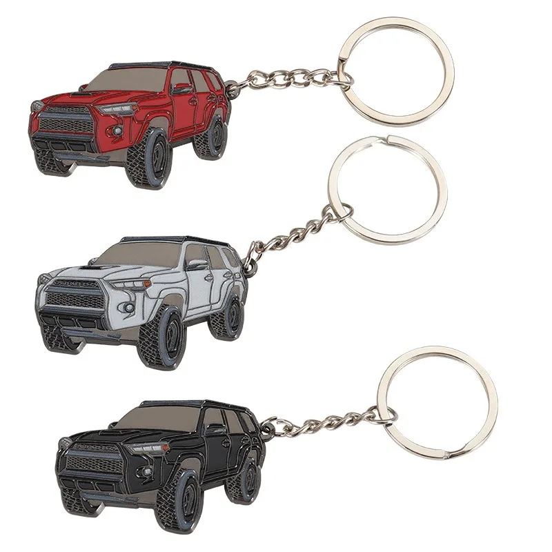 Universal 3D Car Model Keychain Car Enthusiasts Gift Key Accessories Model Key Pendant Keyring Suitable for Toyota 4Runner
